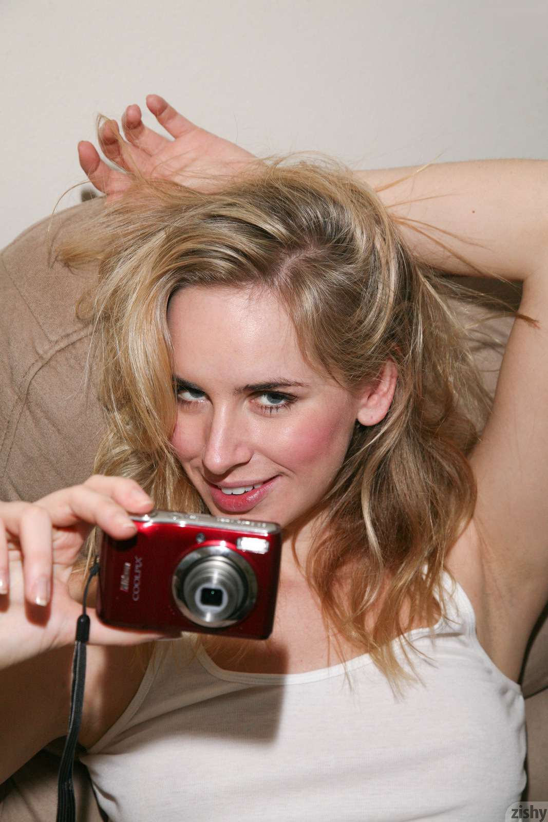 Nessa millard at home in hose